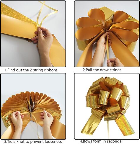 1Pcs Giant Gift Bows,16 Inch Giant Car Bow Large Gift Bow Large Christmas Gift Refrigerator New House Bicycle and Party Decoration Giant Gift Packaging Bow (red) in Saudi Arabia