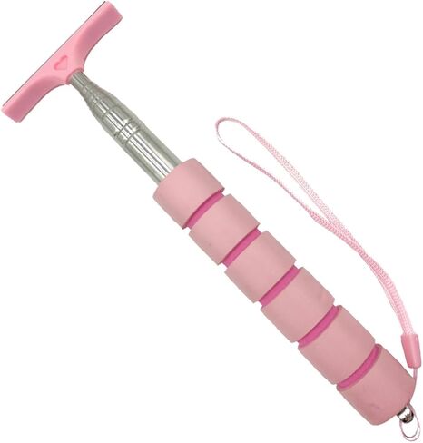 Car Side Mirror Squeegee, Portable Car Rearview Mirror Wiper with 33" Telescopic Long Handle, Retractable Auto Mirror Squeegee Cleaner for Rainy Foggy Weather, Universal Car Accessories (Pink, 1PC) in Saudi Arabia