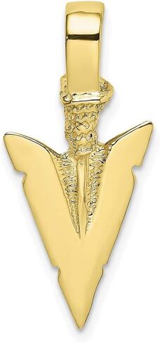 قلادة سحر الذهب الأصفر ك 10 الصلبة 3-D ARROWHEAD in Saudi Arabia
