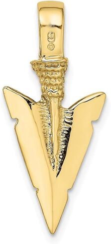 قلادة سحر الذهب الأصفر ك 10 الصلبة 3-D ARROWHEAD in Saudi Arabia