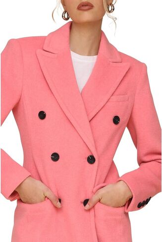 Avec Les Filles Women's Strong Shoulder Hourglass Coat in Saudi Arabia