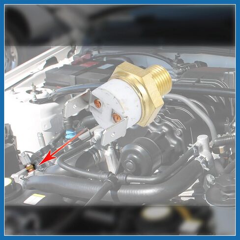 عالمي السيارات المبرد محرك تبريد مروحة درجة الحرارة الحرارية الاستشعار التبديل 1/8 '' NPT 175-190 درجة على 155 درجة قبالة استبدال العنصر in Kuwait