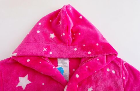 Girls Fleece Hooded Robes Soft Plush Bathrobe for Kids 2-16 Years in Kuwait