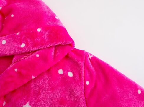 Girls Fleece Hooded Robes Soft Plush Bathrobe for Kids 2-16 Years in Kuwait