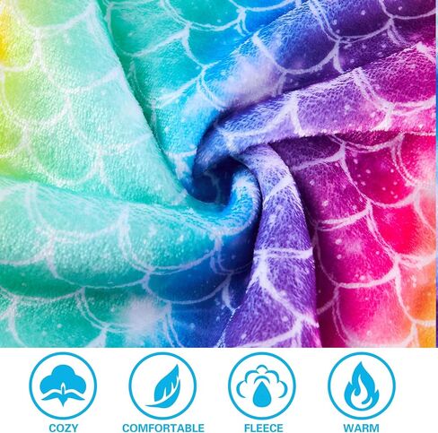 Funnycokid Girls Robe Kids Hooded Bathrobe Zip Fleece Fuzzy Soft Pajamas Plush Sleepwear 4-14 Years in Kuwait