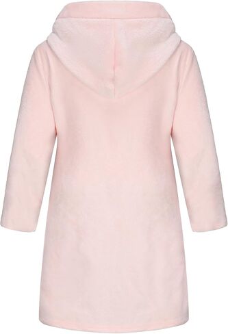 Girls Soft Fleece Robes Plush Hooded Bathrobes Sleepwear for Kids 2-16 Years in Saudi Arabia