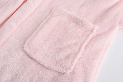 Girls Soft Fleece Robes Plush Hooded Bathrobes Sleepwear for Kids 2-16 Years in Saudi Arabia