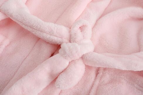 Girls Soft Fleece Robes Plush Hooded Bathrobes Sleepwear for Kids 2-16 Years in Saudi Arabia