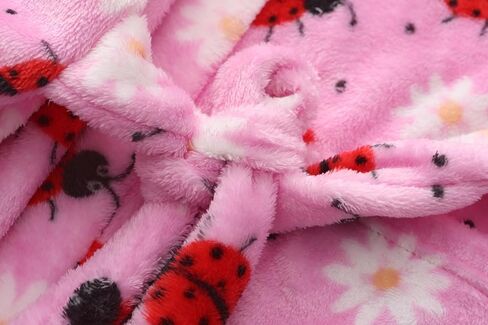 Girls Soft Fleece Robes Plush Hooded Bathrobes Sleepwear for Kids 2-16 Years in Saudi Arabia