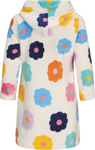 Girls Soft Fleece Robes Plush Hooded Bathrobes Sleepwear for Kids 2-16 Years in Saudi Arabia