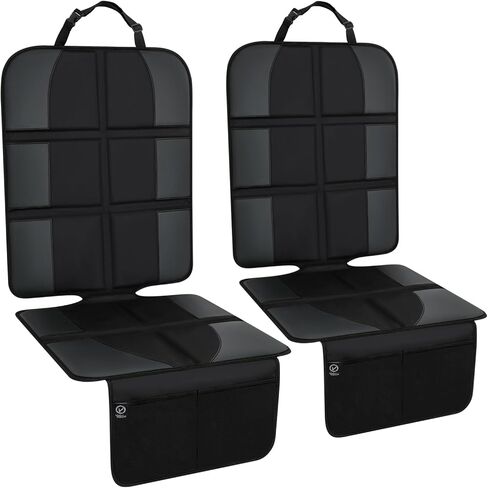 مجموعة حامي مقعد السيارة ومنظمه من فولكجو - حصيرة للركل - منظم متعدد الجيوب - جراب تابلت بحجم 10 بوصة لأجهزة أندرويد أو iPad - سهل التركيب والتنظيف، قوي وقابل للتنعيم - لا ينزلق in Kuwait