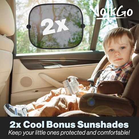 مجموعة حامي مقعد السيارة ومنظمه من فولكجو - حصيرة للركل - منظم متعدد الجيوب - جراب تابلت بحجم 10 بوصة لأجهزة أندرويد أو iPad - سهل التركيب والتنظيف، قوي وقابل للتنعيم - لا ينزلق in Kuwait