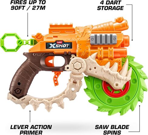 XShot Insanity HorrorFire Dread Hammer by Zuru with 48 Darts, Air Pocket Technology Darts and Dart Storage, Outdoor Toy for Boys and Girls, Teens and Adults in Kuwait