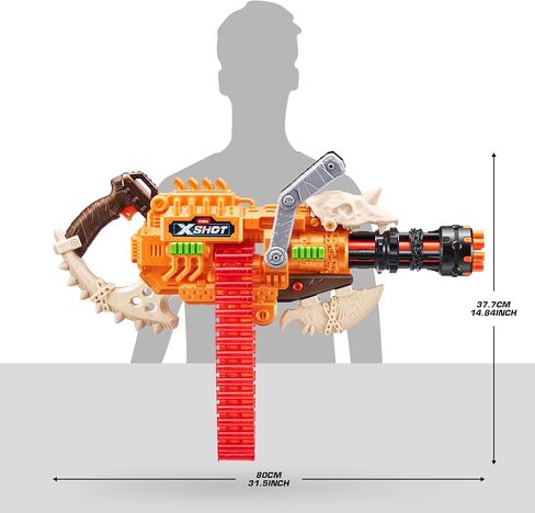 XShot Insanity HorrorFire Dread Hammer by Zuru with 48 Darts, Air Pocket Technology Darts and Dart Storage, Outdoor Toy for Boys and Girls, Teens and Adults in Kuwait