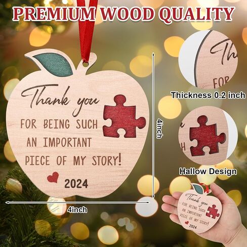 Going Away Gifts for Coworkers Women, Never Forget the Difference You Make, Ceramic Christmas Ornament Keepsake Sign Heart Shape Teacher Retirement Gifts for Women, Farewell Gifts for Coworkers in Kuwait