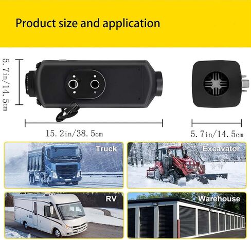 ZHIBANG Diesel Air Heater Unique Intelligent 12V/8KW Parking Heater，Diesel Heater with Smart LCD Display, 10L Fuel Tank and Muffler, Suitable for RV, Trailer, Truck, Boat in Saudi Arabia