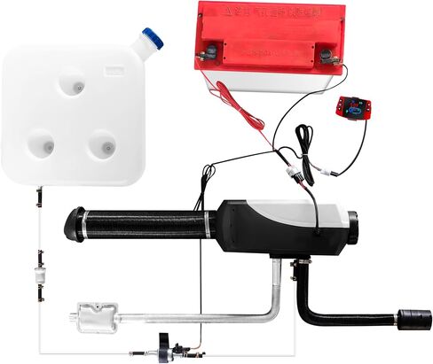 ZHIBANG Diesel Air Heater Unique Intelligent 12V/8KW Parking Heater，Diesel Heater with Smart LCD Display, 10L Fuel Tank and Muffler, Suitable for RV, Trailer, Truck, Boat in Saudi Arabia