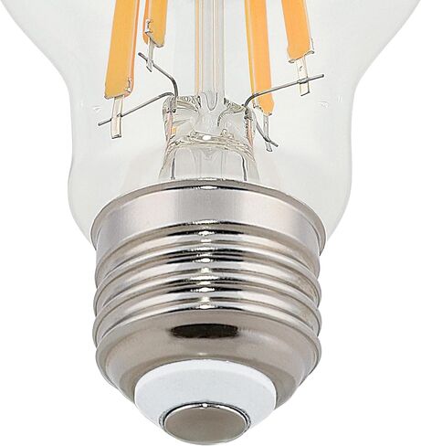 Westinghouse 5136100 6.5 وات (ما يعادل 60 وات) A19 لمبة إضاءة LED ذات خيوط شفافة قابلة للتعتيم، قاعدة متوسطة، عبوتان in Kuwait