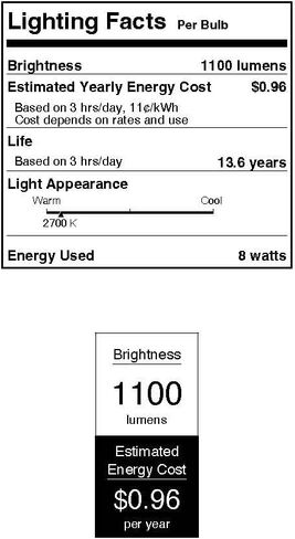 Westinghouse 5136100 6.5 وات (ما يعادل 60 وات) A19 لمبة إضاءة LED ذات خيوط شفافة قابلة للتعتيم، قاعدة متوسطة، عبوتان in Kuwait