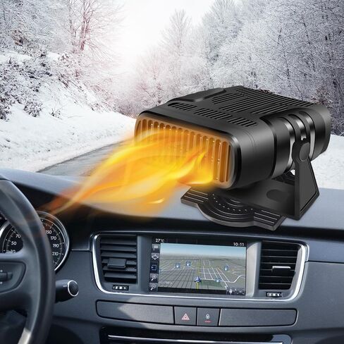 12V 150W Portable Car Heater, Fast Heating and Cooling Fan Portable Windshield Defogger and Defroster Plug into Cigarette Lighter for Car RV SUV in Saudi Arabia