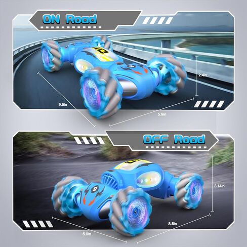 Remote Control Car for Boys,Gesture Sensing Rc Stunt Car,2.4GHz 4WD Toy Cars with Lights Music Spray - Birthday Gifts for Teen Boys & Girls,360°Rotate Transform Drift Rc Cars for Boys Age 6-12 in Saudi Arabia