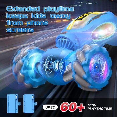 Remote Control Car for Boys,Gesture Sensing Rc Stunt Car,2.4GHz 4WD Toy Cars with Lights Music Spray - Birthday Gifts for Teen Boys & Girls,360°Rotate Transform Drift Rc Cars for Boys Age 6-12 in Saudi Arabia