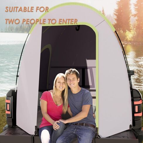 Truck Tent, Truck Bed Tent Quick & Easy Automatic Setup, Truck Bed Portable Outdoor Camping Tent,4.9'-6.8' Pickup Truck Tent,Truck Tent for Bed with Beach mat, Shoe Bag & Storage Bag in Saudi Arabia