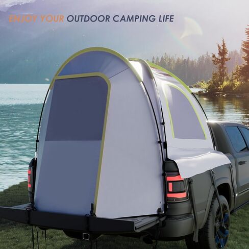 Truck Tent, Truck Bed Tent Quick & Easy Automatic Setup, Truck Bed Portable Outdoor Camping Tent,4.9'-6.8' Pickup Truck Tent,Truck Tent for Bed with Beach mat, Shoe Bag & Storage Bag in Saudi Arabia