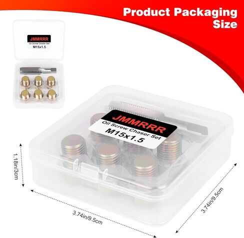 Oil Drain Plug Tap Thread Repair Kit M15 x 1.5MM Oil Pan Screws Rethread Tool Oil Drain Plug Thread Repair Tool Kit in Saudi Arabia