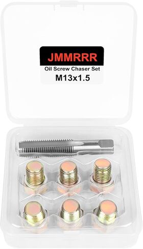 Oil Drain Plug Tap Thread Repair Kit M15 x 1.5MM Oil Pan Screws Rethread Tool Oil Drain Plug Thread Repair Tool Kit in Saudi Arabia