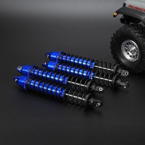 RCAWD RC Shock Absorber for X-Maxx 1/5 1/6 Upgrades, Adjustable RC Shocks Damper with Spring, Hop Ups Parts for #7761, 77086-4 Blue in Saudi Arabia
