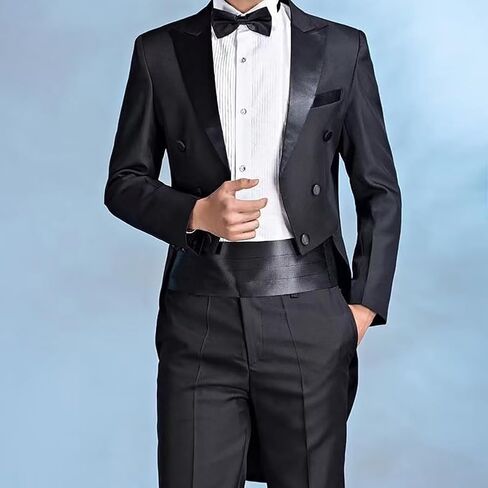 GSHLLO 3 Pcs Men's Black Cummerbund Adjustable Bow Tie And Pocket Square Hanky Pretied Bowtie Handkerchief Wedding Party Bow Tie in Saudi Arabia