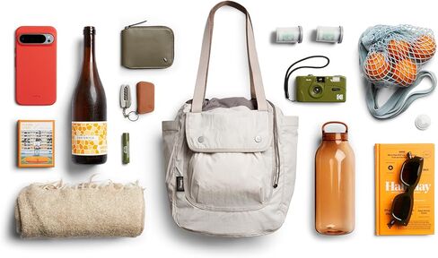 حقيبة Bellroy Cinch (حقيبة حمل خفيفة الوزن سعة 16 لترًا مع تنظيم خارجي، وجيوب منبثقة، وممر للأمتعة، وإغلاق برباط سهل) - الشوفان in Kuwait