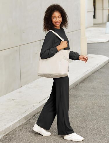 Tote Bag for Women with Zipper, Expandable Travel Tote Bag for Work,Gym Bag with Yoga Mat Strap in Saudi Arabia