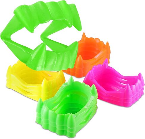 Vampire Teeth Kids Size, White Fake Vampire Teeth for Kids, Vampire Fangs for Kids Costume, Dress-Up, Pretend Play, 12 Pack Halloween Teeth for Halloween Party Favors in Kuwait