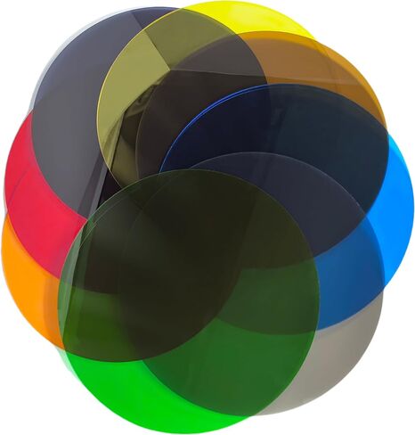8 Pack Acrylic Plates 12 x 12 inches 3mm Thick Colored Transparent Round for DIY Projects Crafts Painting Home Decor Photography Props in Saudi Arabia