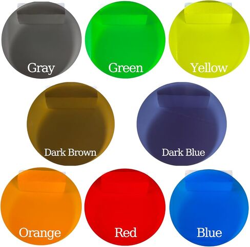 8 Pack Acrylic Plates 12 x 12 inches 3mm Thick Colored Transparent Round for DIY Projects Crafts Painting Home Decor Photography Props in Saudi Arabia