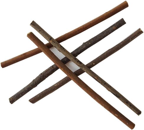 5 بوصات طويلة 0.1-0.2 بوصة بقطر عصي خشبية لدعائم الصور اليدوية (100 قطعة) in Kuwait