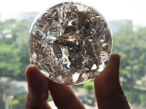 TWINKLING Crystal Ball, Crystal Glass Sphere with Stand, Paperweights Crystal Balls for Witchcraft, Home Decor Accessories Modern Interior Design, 60mm/2.36inch (Air Bubble) in Saudi Arabia