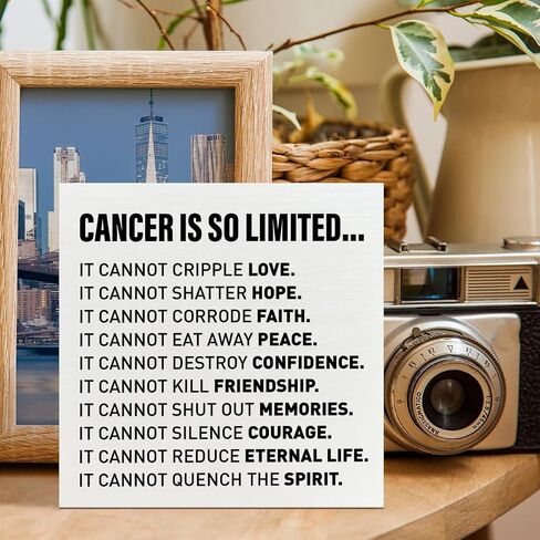 Cancer Warrior Gifts for Women Men, Birthday Gifts for Cancer Patients Chemo Inspirational Cancer Survivor Gifts, Cancer Support Fighter Encouragement Gifts, Badass, Wooden Box Sign in Saudi Arabia