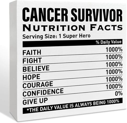 Cancer Warrior Gifts for Women Men, Birthday Gifts for Cancer Patients Chemo Inspirational Cancer Survivor Gifts, Cancer Support Fighter Encouragement Gifts, Badass, Wooden Box Sign in Saudi Arabia