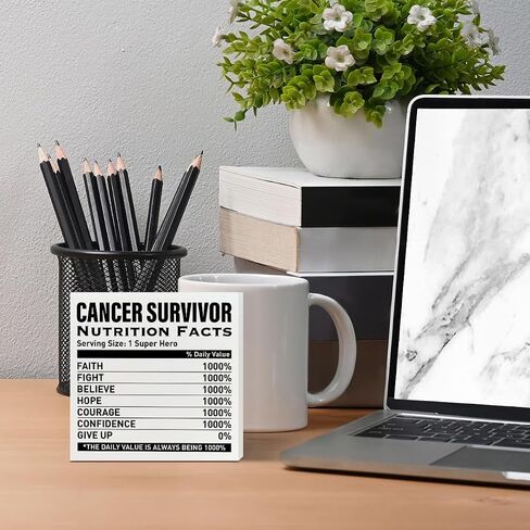 Cancer Warrior Gifts for Women Men, Birthday Gifts for Cancer Patients Chemo Inspirational Cancer Survivor Gifts, Cancer Support Fighter Encouragement Gifts, Badass, Wooden Box Sign in Saudi Arabia