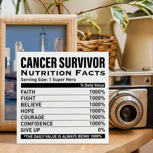 Cancer Warrior Gifts for Women Men, Birthday Gifts for Cancer Patients Chemo Inspirational Cancer Survivor Gifts, Cancer Support Fighter Encouragement Gifts, Badass, Wooden Box Sign in Saudi Arabia