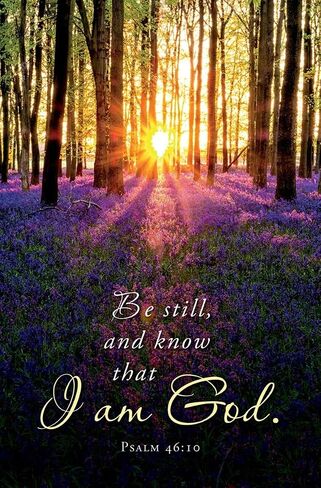 General Worship Bulletin - Inspirational - Be Still, and Know That I am God - 8.5" x 11" Letter-Sized Bulletin - KJV Scripture - Package of 100 in Saudi Arabia