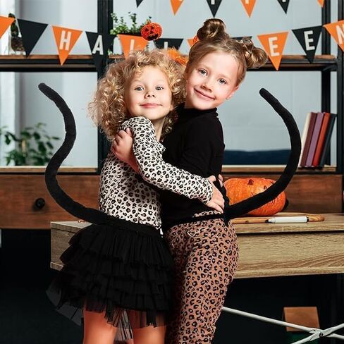 Cat Tail Costume Accessory,Long FurryCat Tail,Cat Cosplay Accessories for Halloween Costume Women Adult Kid in Saudi Arabia