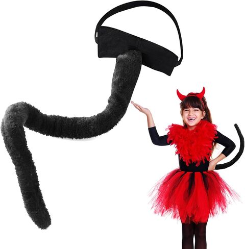 Cat Tail Costume Accessory,Long FurryCat Tail,Cat Cosplay Accessories for Halloween Costume Women Adult Kid in Saudi Arabia