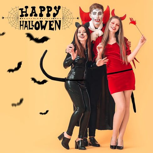 Cat Tail Costume Accessory,Long FurryCat Tail,Cat Cosplay Accessories for Halloween Costume Women Adult Kid in Saudi Arabia