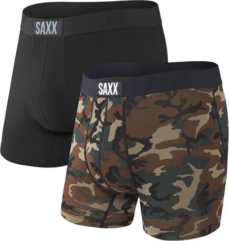 SAXX Underwear Co. - Men's Vibe Super Soft Boxer Brief 2Pk With Built-In Pouch Support - Underwear For Men in Saudi Arabia