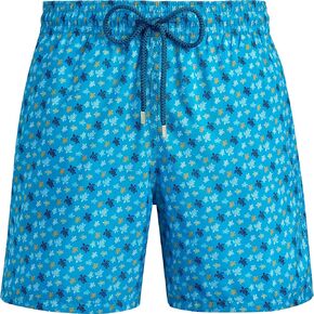 Vilebrequin Men Ultra-Light and Packable Swim Shorts Rainbow Turtle Round Microphone