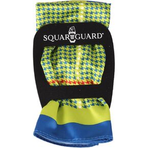 Light Green Houndstooth Pocket Square & Pocket Square Holder, Large